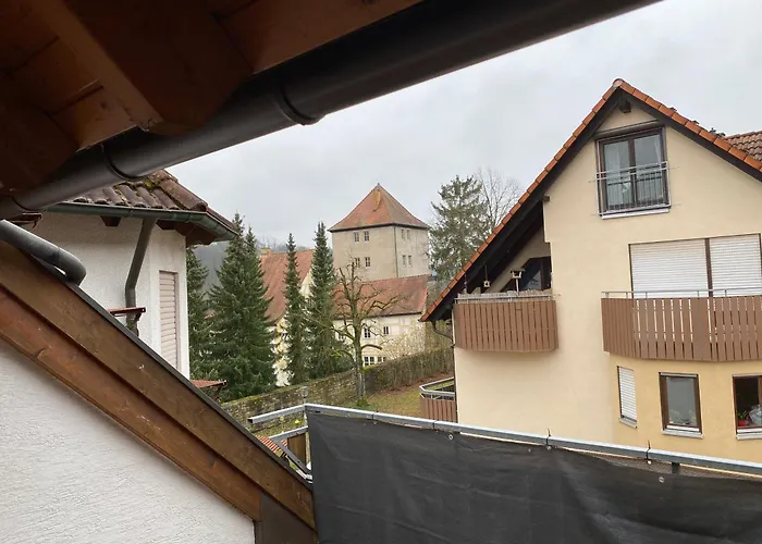 Appartement Am Kaibach - Kueche - Balkon - Bad